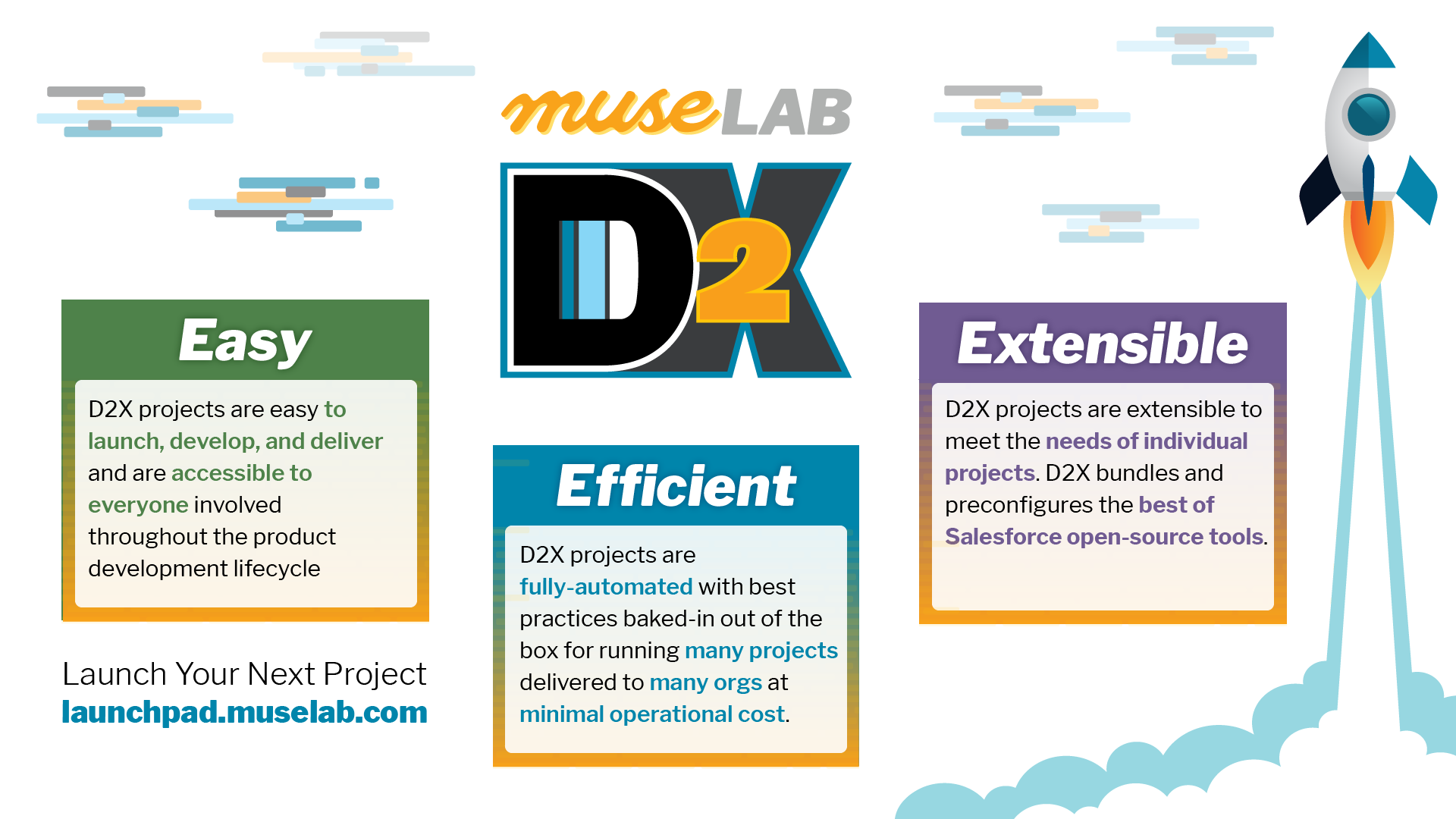 D2X Goals - Easy, Efficient, Extensible